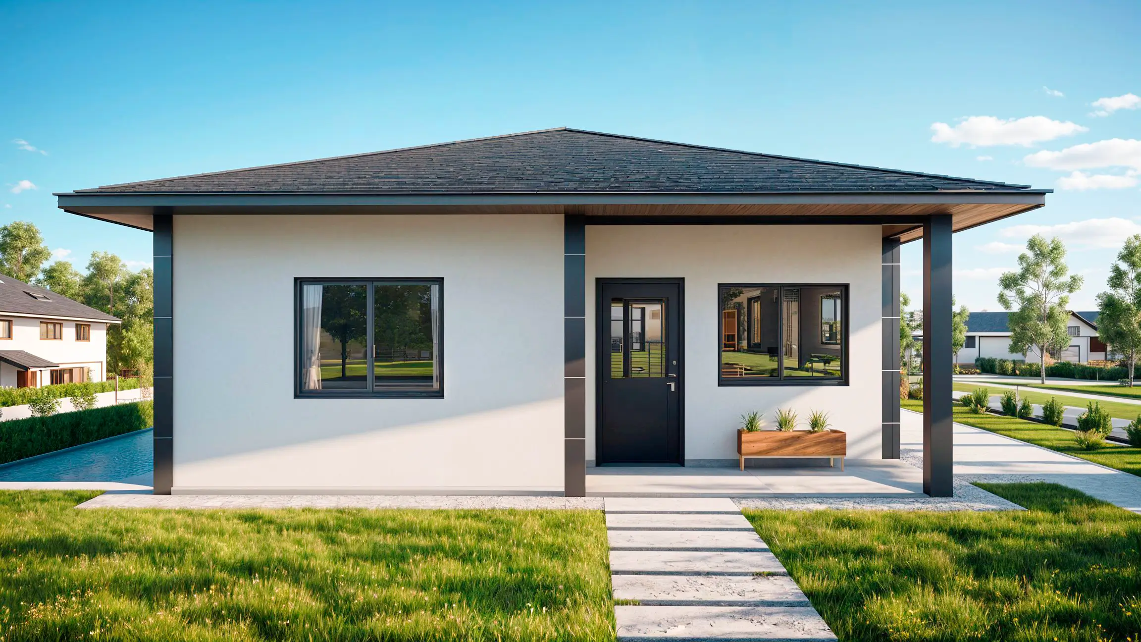 simple house front design