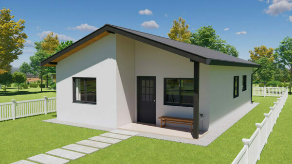 Simple House Design 2 Bedroom House Plan H1