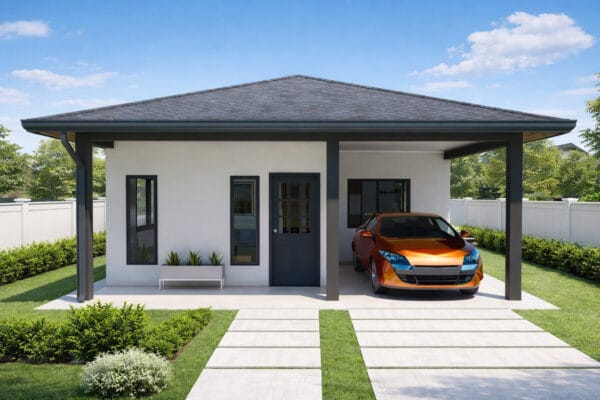 3 Bedroom House Plan - Simple House Design - H2