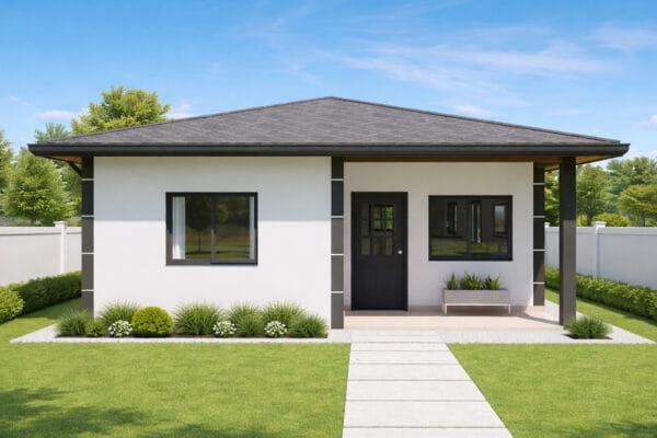 Simple House Design - 3 Bedroom House Plan - H3