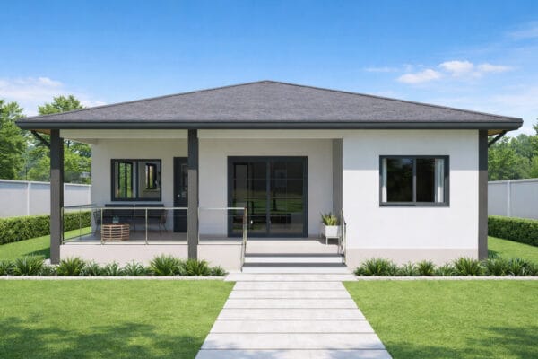 Simple 3 Bedroom House Plan - H5