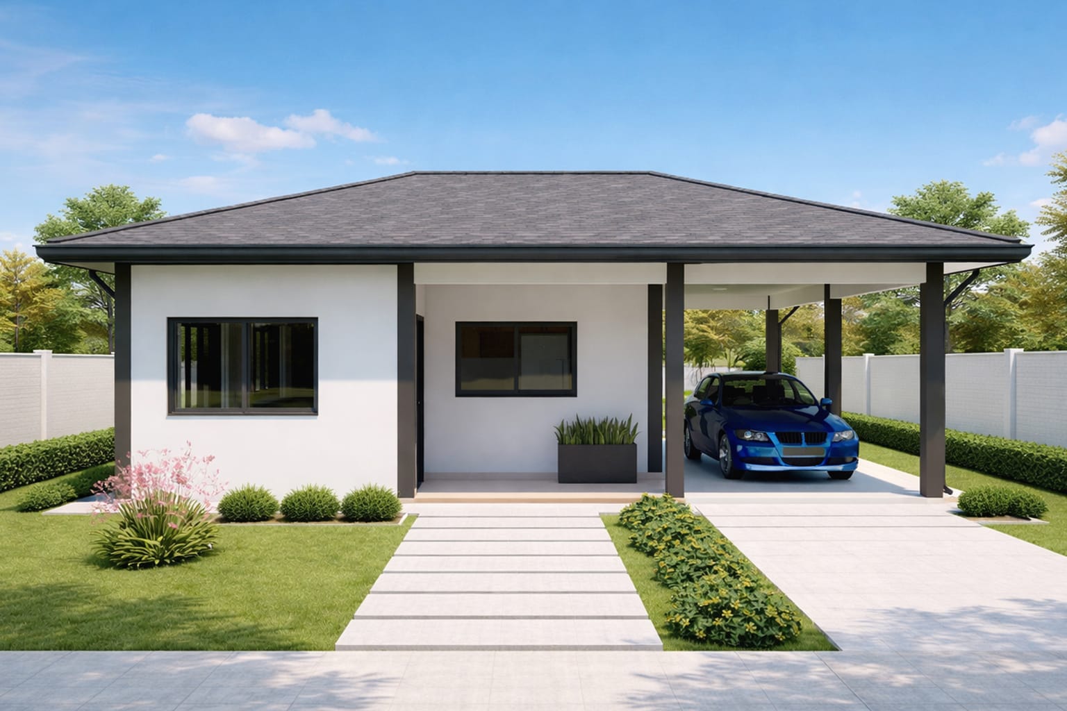 Diseño de Casa de 2 Habitaciones – H6r (Invertido)